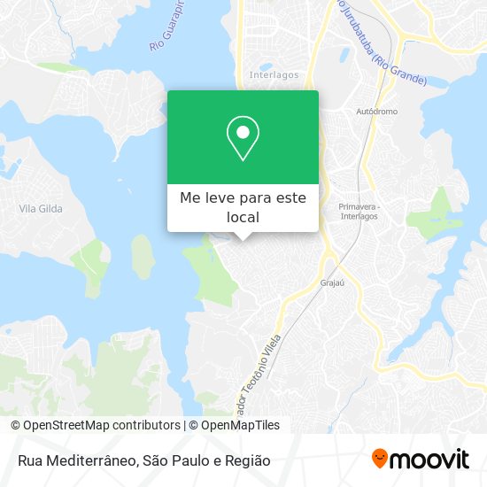 Rua Mediterrâneo mapa