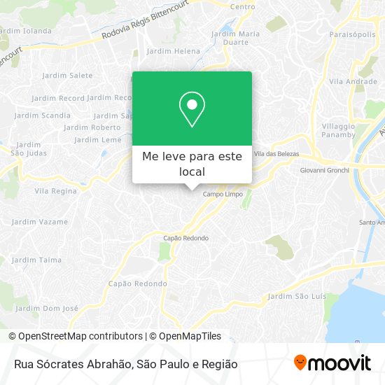 Rua Sócrates Abrahão mapa