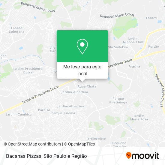 Bacanas Pizzas mapa