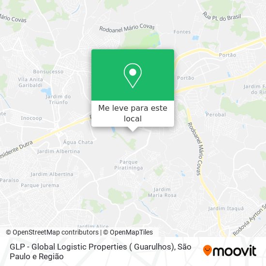 GLP - Global Logistic Properties ( Guarulhos) mapa