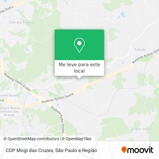 CDP Mogi das Cruzes mapa