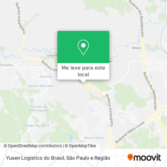 Yusen Logistics do Brasil mapa