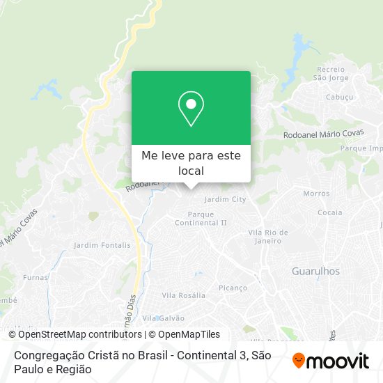 Congregação Cristã no Brasil - Continental 3 mapa