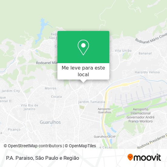 P.A. Paraiso mapa