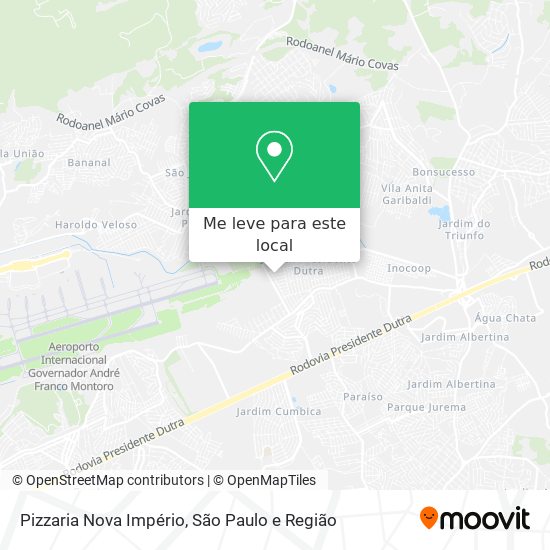Pizzaria Nova Império mapa