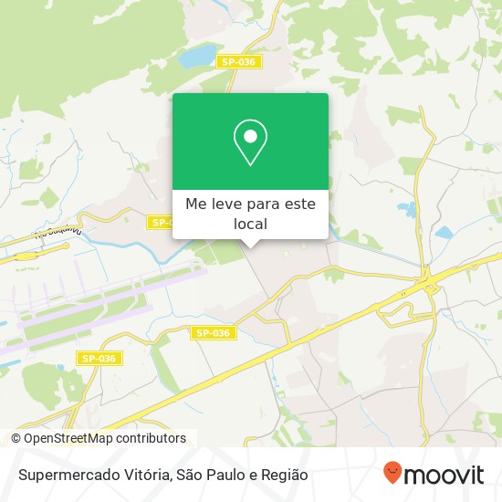 Supermercado Vitória mapa