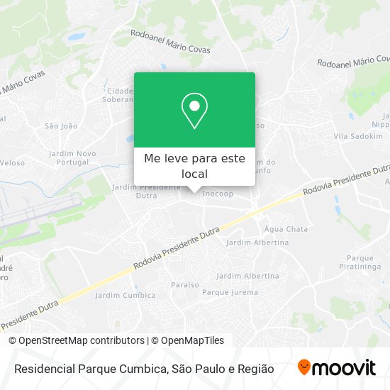 Residencial Parque Cumbica mapa