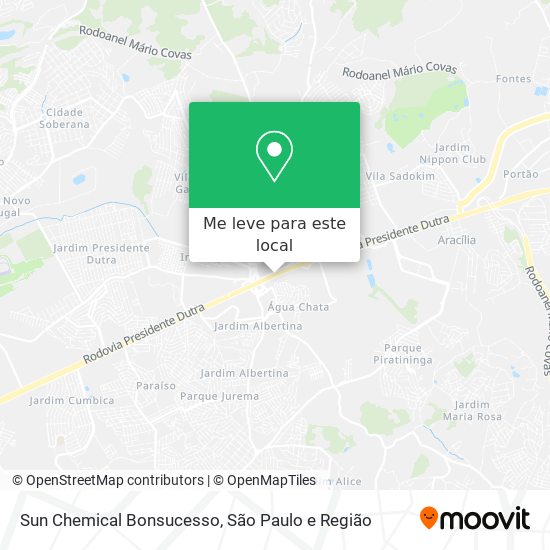 Sun Chemical Bonsucesso mapa