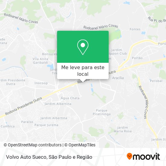 Volvo Auto Sueco mapa