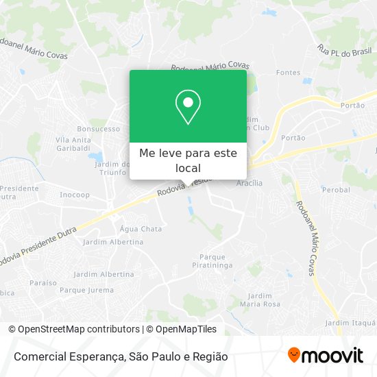 Comercial Esperança mapa