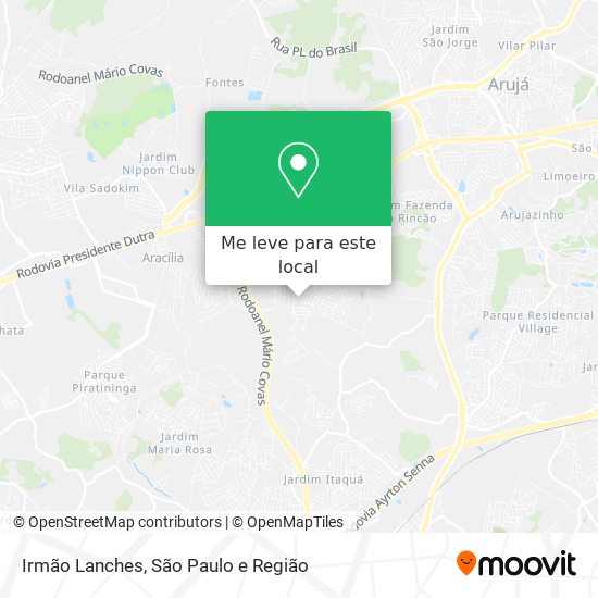 Irmão Lanches mapa