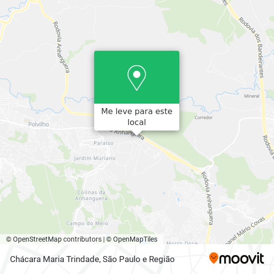 Chácara Maria Trindade mapa