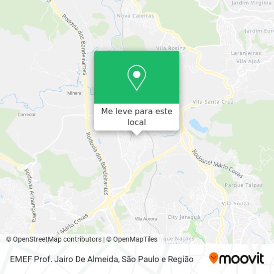 EMEF Prof. Jairo De Almeida mapa