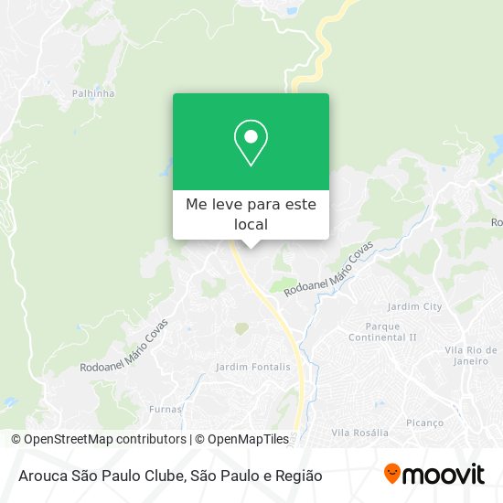 Arouca São Paulo Clube mapa