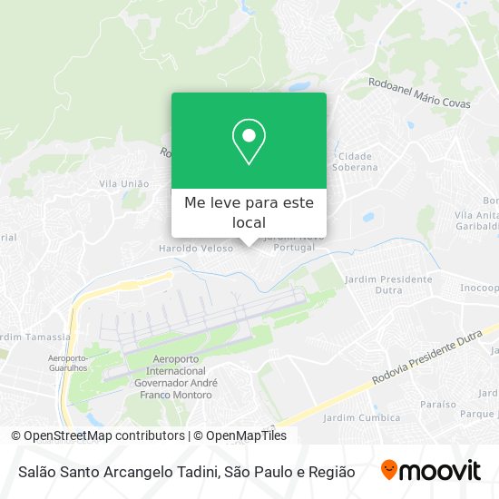 Salão Santo Arcangelo Tadini mapa