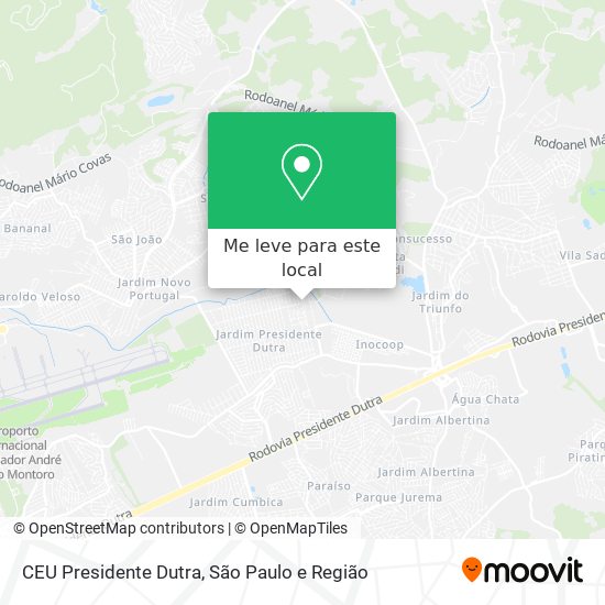 CEU Presidente Dutra mapa
