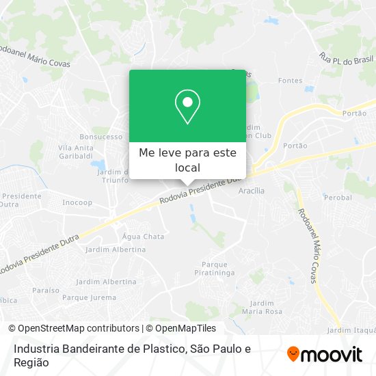 Industria Bandeirante de Plastico mapa