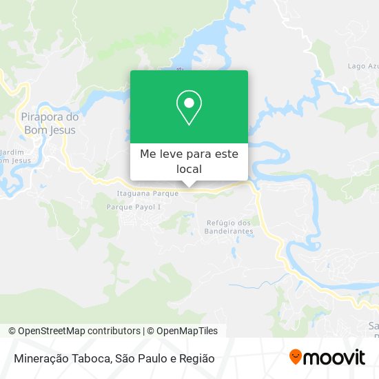 Mineração Taboca mapa