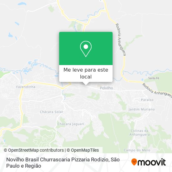 Novilho Brasil Churrascaria Pizzaria Rodizio mapa