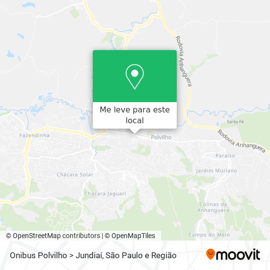 Onibus Polvilho > Jundiaí mapa