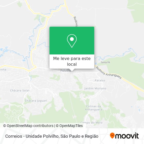 Correios - Unidade Polvilho mapa