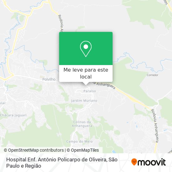 Hospital Enf. Antônio Policarpo de Oliveira mapa
