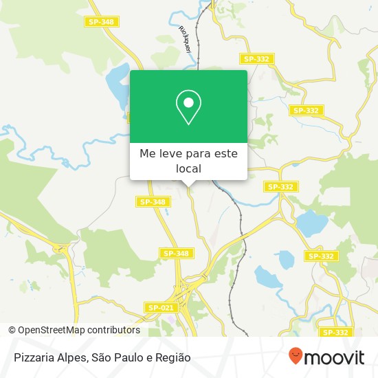 Pizzaria Alpes mapa