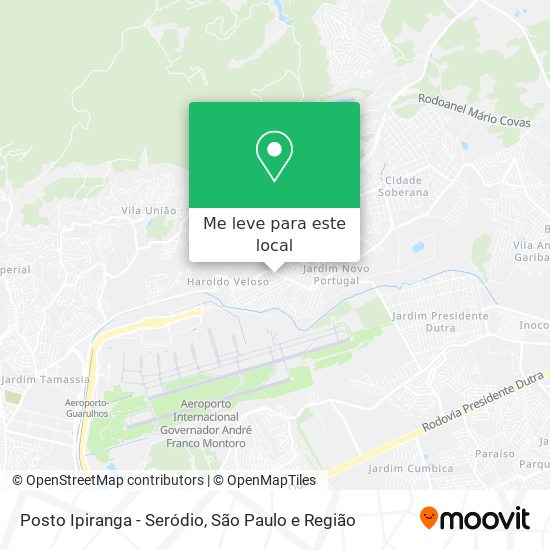 Posto Ipiranga - Seródio mapa