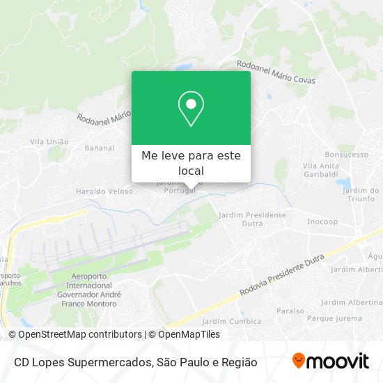 CD Lopes Supermercados mapa