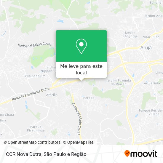 CCR Nova Dutra mapa