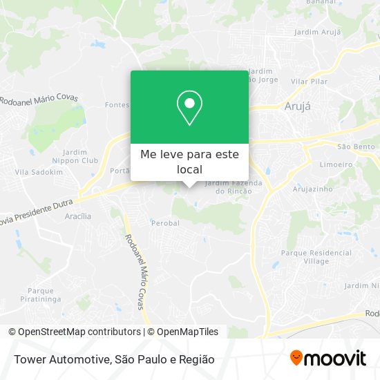 Tower Automotive mapa