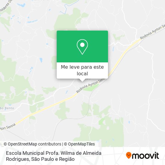 Escola Municipal Profa. Wilma de Almeida Rodrigues mapa