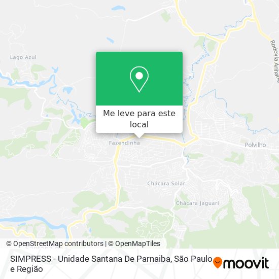 SIMPRESS - Unidade Santana De Parnaiba mapa