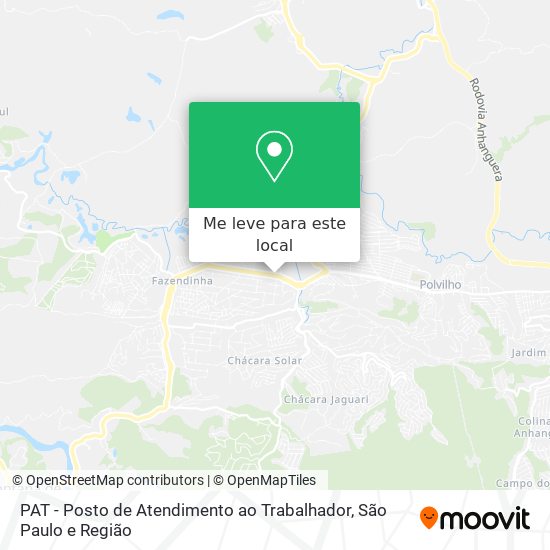 PAT - Posto de Atendimento ao Trabalhador mapa