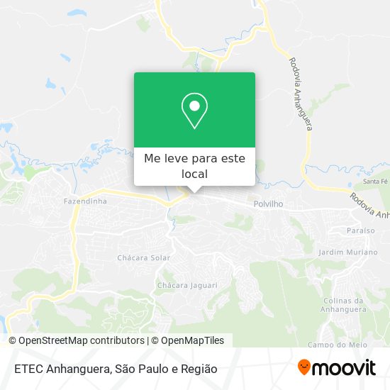 ETEC Anhanguera mapa