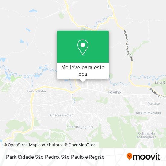 Park Cidade São Pedro mapa
