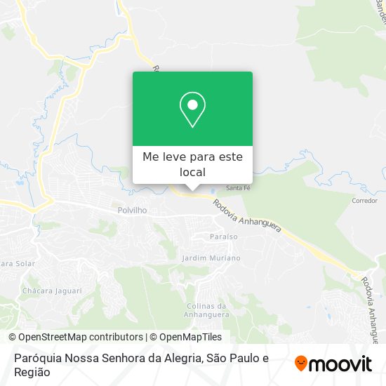 Paróquia Nossa Senhora da Alegria mapa