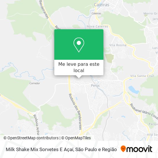 Milk Shake Mix Sorvetes E Açaí mapa