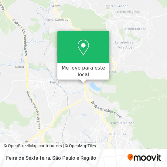 Feira de Sexta-feira mapa