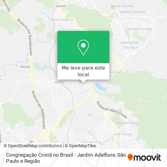 Congregação Cristã no Brasil - Jardim Adelfiore mapa