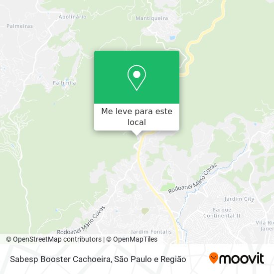 Sabesp Booster Cachoeira mapa