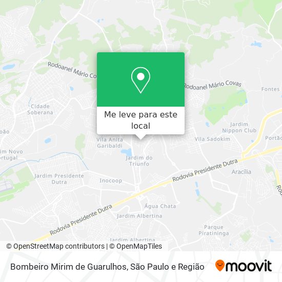 Bombeiro Mirim de Guarulhos mapa
