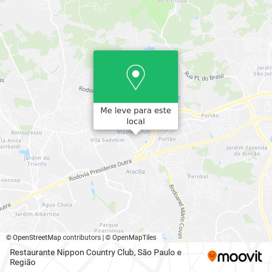 Restaurante Nippon Country Club mapa