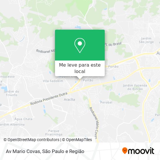 Av Mario Covas mapa