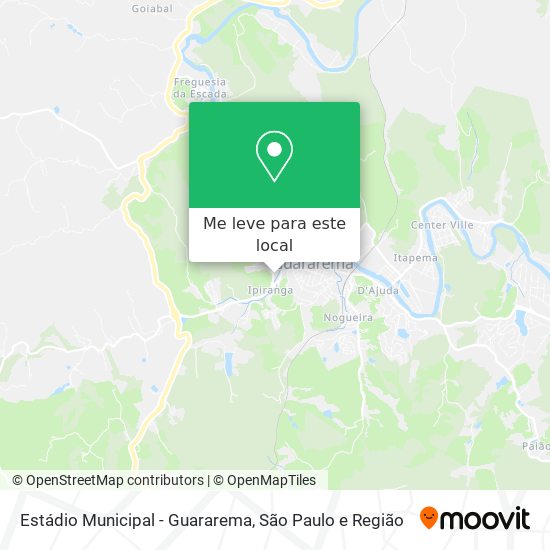 Estádio Municipal - Guararema mapa