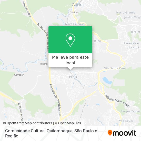 Comunidade Cultural Quilombaque mapa