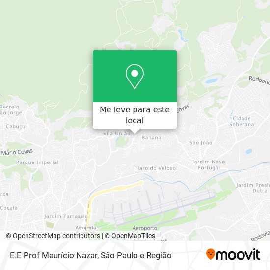 E.E Prof Maurício Nazar mapa