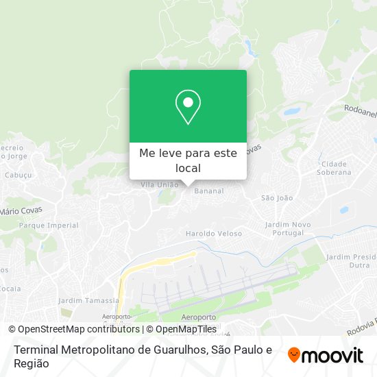 Terminal Metropolitano de Guarulhos mapa