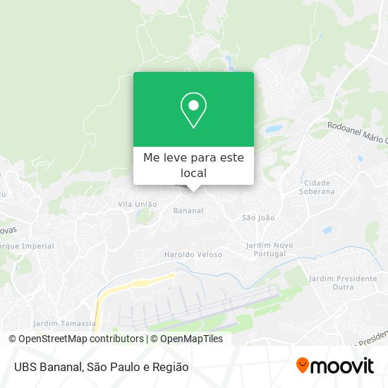 UBS Bananal mapa