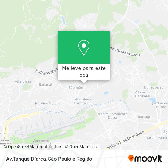 Av.Tanque D"arca mapa